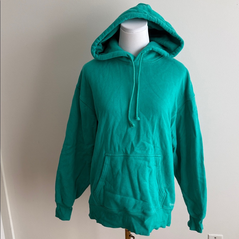 ARITZIA TNA Teal Hooded Sweatshirt